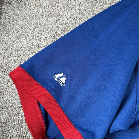 Vintage Jim Thome Phillies Majestic‎ Jersey Mens 3XL Blue Logo Script Y2K USA - Picture 11 of 16